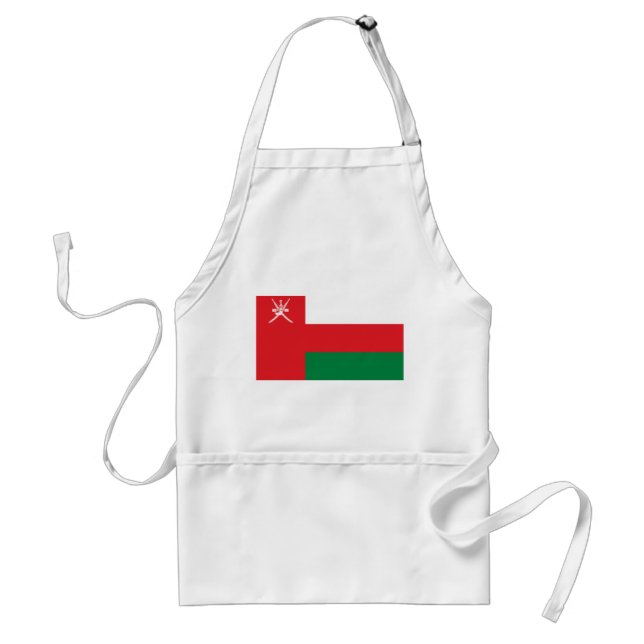 Oman Flagga Förkläde (Framsidan)