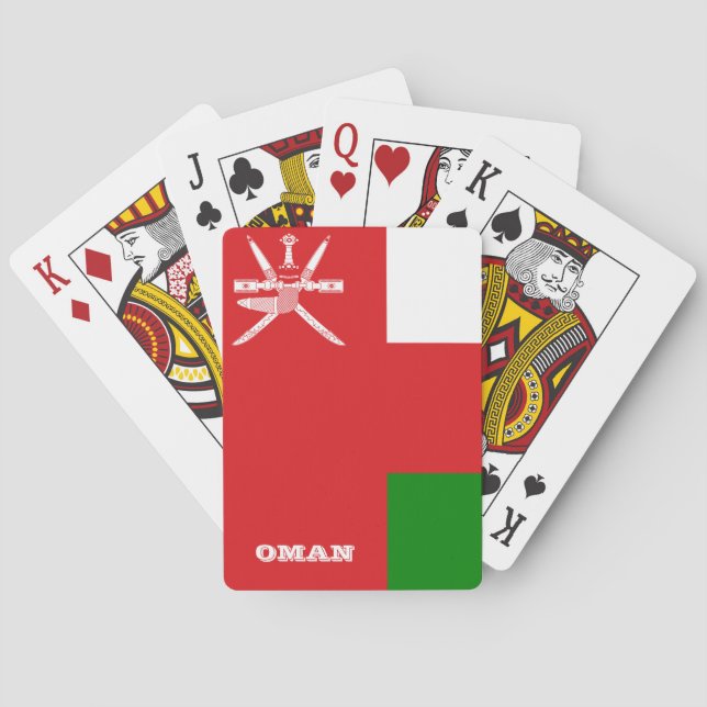 Oman Flagga Games, Oman Spelkort (Baksidan)