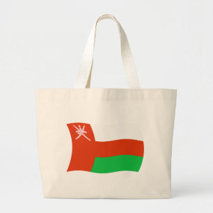 Oman Flagga Handväskor Jumbo Tygkasse