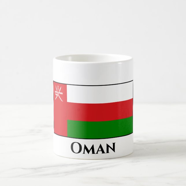 Oman Flagga Kaffemugg (Center)