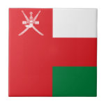 Oman Flagga Kakelplatta<br><div class="desc">Patriotisk flagga av Oman.</div>
