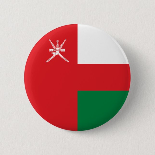 Oman Flagga Knapp (Framsida)