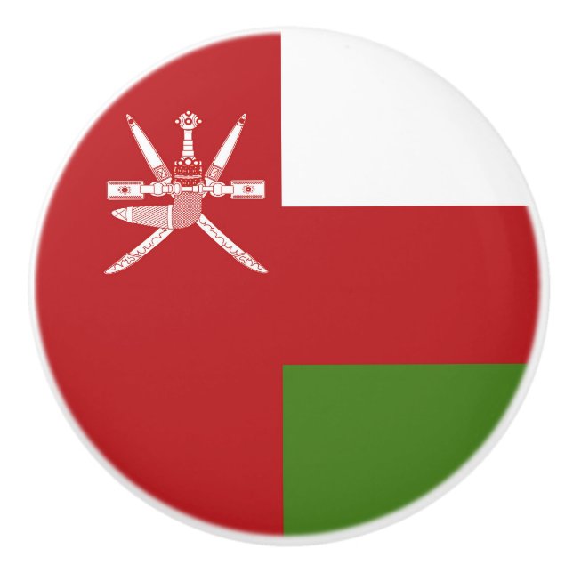 Oman flagga knopp (Framsidan)