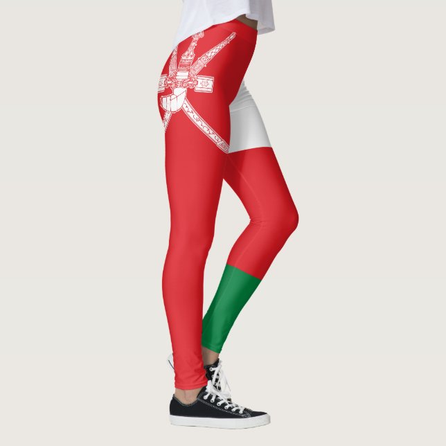 Oman Flagga Leggings (Höger)