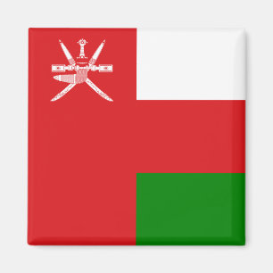 Oman Flagga Magnet