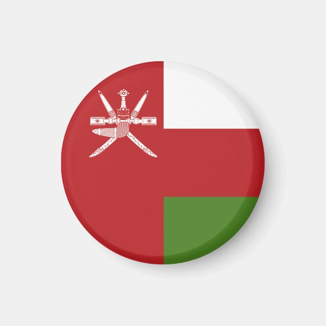Oman flagga magnet (Framsidan)