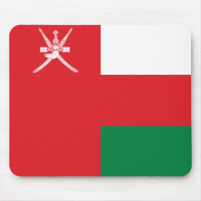 Oman Flagga Musmatta (Framsidan)