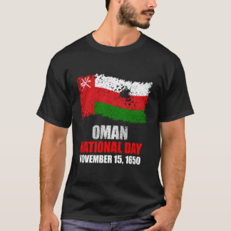 Oman Flagga Omani Nationaldagsoberoende T Shirt