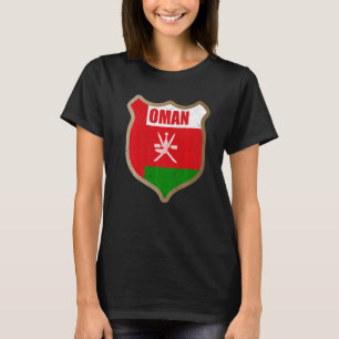 Oman Flagga Patch för Omanis och vem Kärlek Oman T Shirt