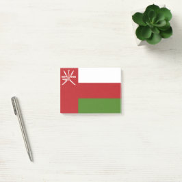 Oman flagga post-it block