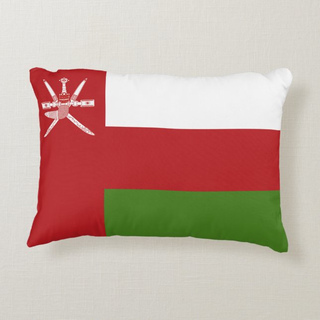 Oman flagga prydnadskudde (Baksidan)