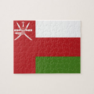 Oman flagga pussel