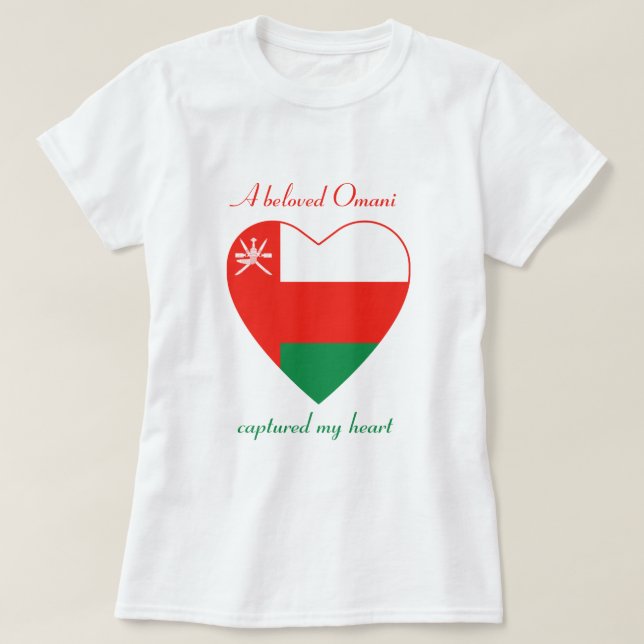 Oman Flagga Swehoney T-Shirt (Design framsida)