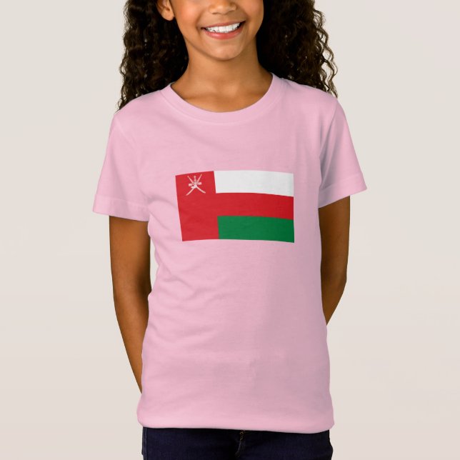 Oman Flagga T Shirt (Framsida)