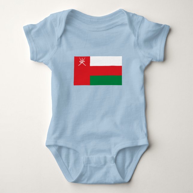 Oman Flagga T Shirt (Framsida)