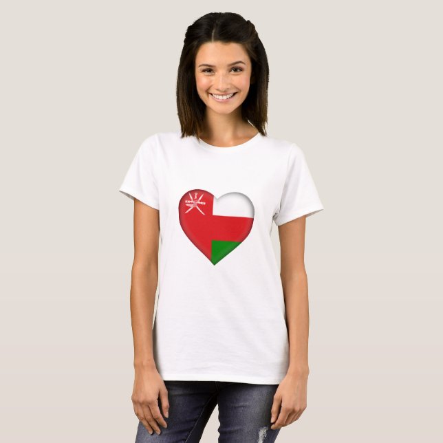 Oman flagga t-shirt (Hel framsida)
