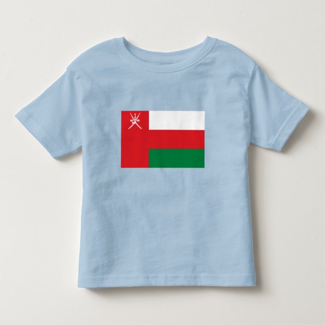 Oman Flagga T Shirt (Framsida)