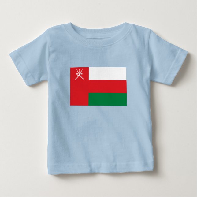 Oman Flagga T Shirt (Framsida)