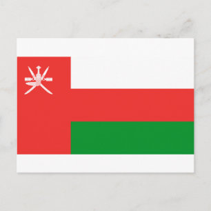 Oman Flagga Vykort