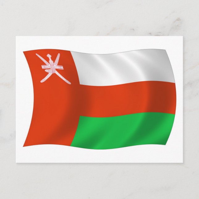 Oman Flagga vykort (Framsida)