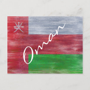 Oman i nöd flagga vykort