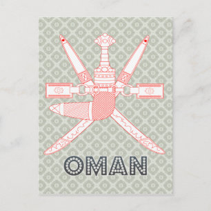 Oman Jackar av Arm Vykort