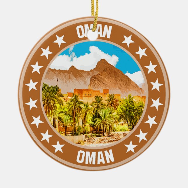 Oman Julgransprydnad Keramik (Framsidan)