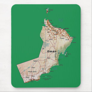 Oman karta Mousepad Musmatta