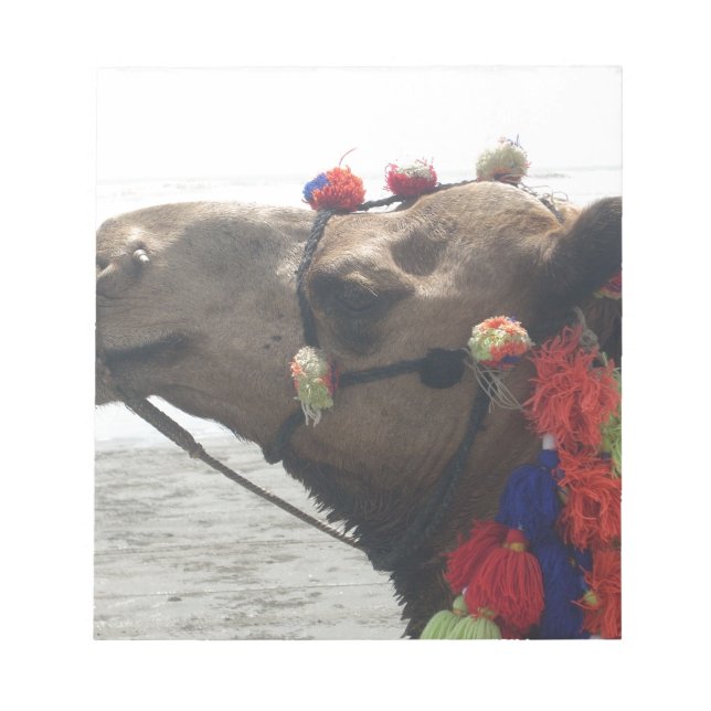 Oman Muscat Camel Photo Art Skriv ut Anteckningsblock (Framsida)