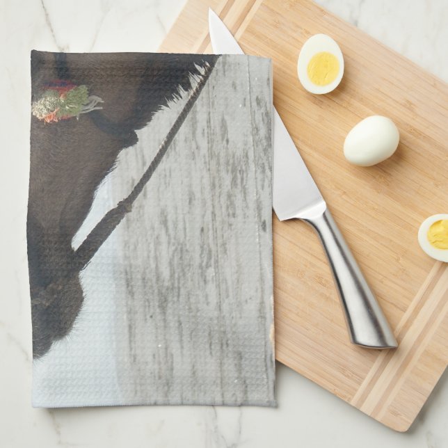 Oman Muscat Camel Photo Art Skriv ut Kökshandduk (Vikt i Fjärdedel)