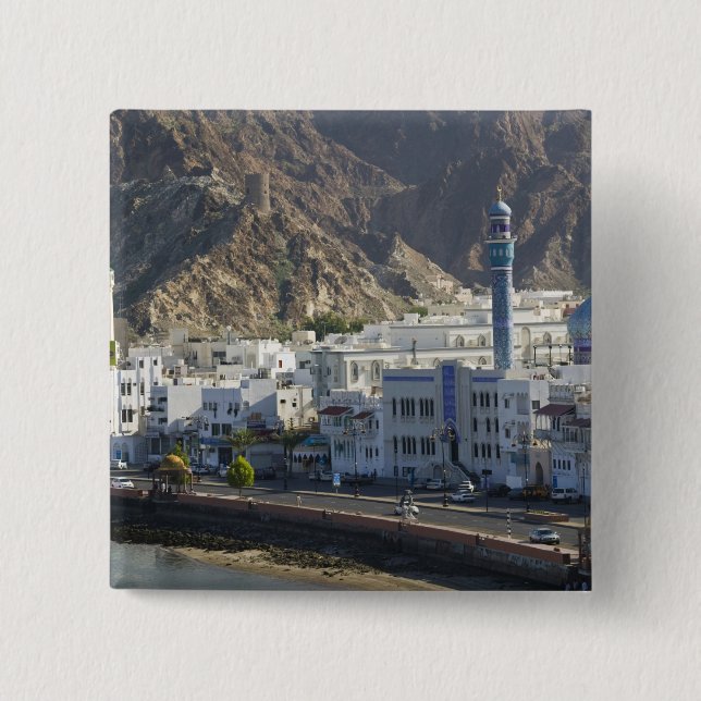 Oman, Muscat, Mutrah. Byggnader längs Mutrah Knapp (Framsida)