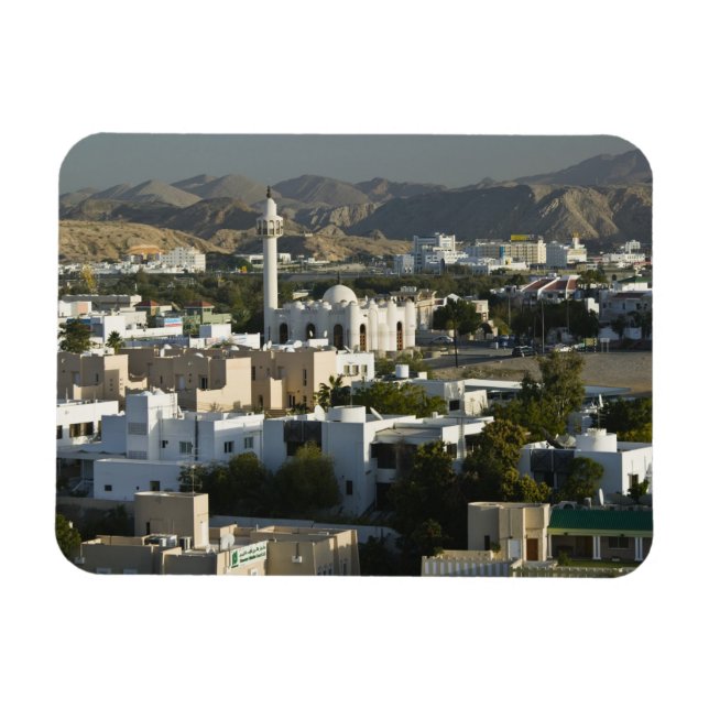 Oman, Muscat, Qurm Byggnad Qurm Area / 2 Magnet (Horisontell)