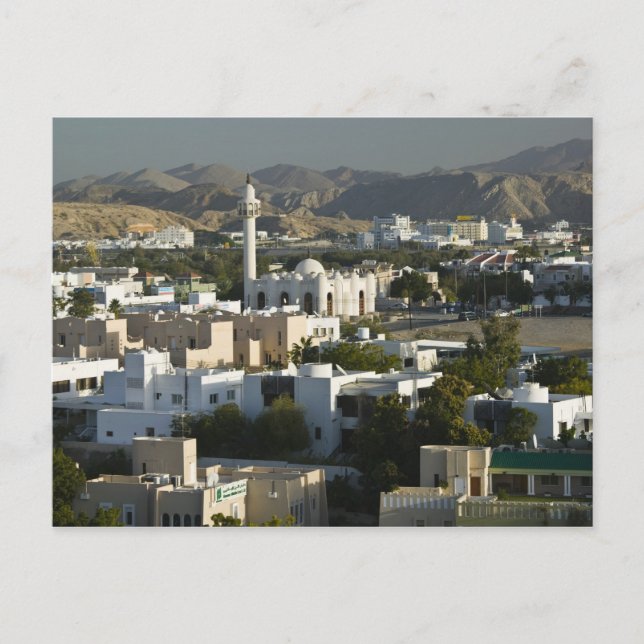 Oman, Muscat, Qurm. Byggnader i Qurm-området / 2 Vykort (Framsida)
