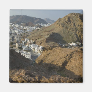 Oman, Muscat, Ruwi/Al Hamriyah. Utsikt över Ruwi / Magnet