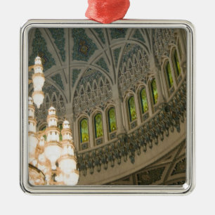 Oman, Muscat, Sultan Qaboos-moské Julgransprydnad Metall