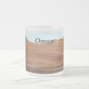 Oman öken frostad glasmugg