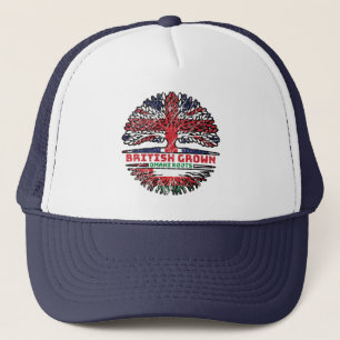 Oman Omani British UK Träd Roots Flagga Keps
