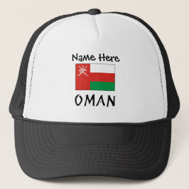 Oman Omani Flagga Black-anpassning Keps