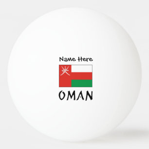 Oman Omanis flaga Personligt namn Pingisboll