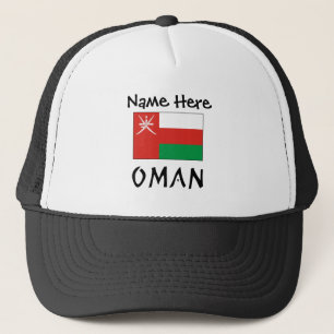 Oman Omanska flaggan Svart Personalisering Keps