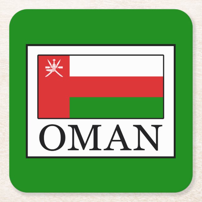 Oman Underlägg Papper Kvadrat (Framsidan)