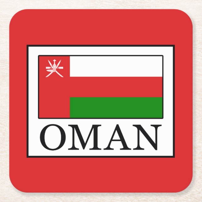 Oman Underlägg Papper Kvadrat (Framsidan)