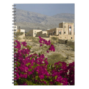 Oman, Västra Hajar-bergen, Al Hamra. Stad Anteckningsbok Med Spiral