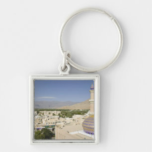 Oman, Västra Hajar-bergen, Nizwa. Nizwa Fyrkantig Silverfärgad Nyckelring