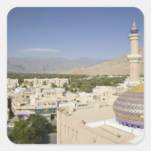 Oman, Västra Hajar-bergen, Nizwa. Nizwa Fyrkantigt Klistermärke