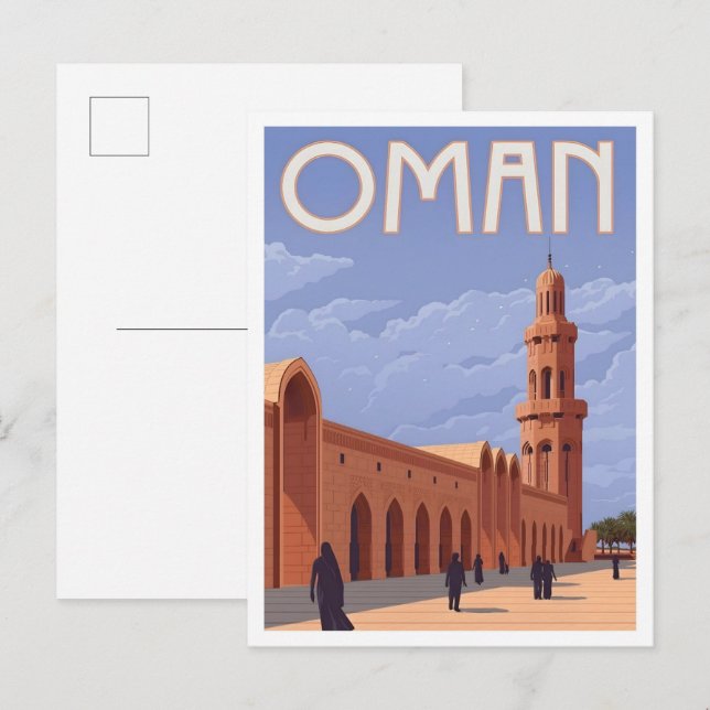 Oman Vintage Travel  Vykort (Fram/baksida)