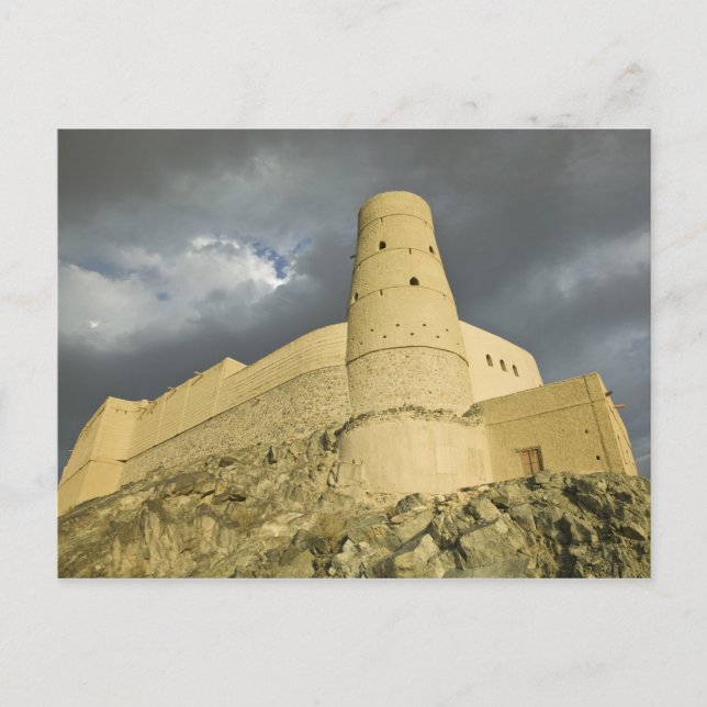 Oman, Westerna Hajar Mountains, Bahla. Bahla Fort Vykort (Framsida)