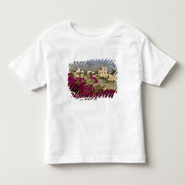 Oman, Westernare Hajar Mountains, Al Hamra. Stad T Shirt (Framsida)