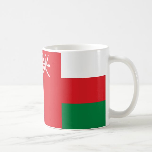 Omani Flagga Ceramic Coffee Mugg (Höger)