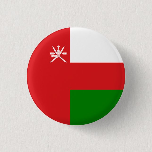 Omani Flagga, Flagga Oman Knapp (Framsida)